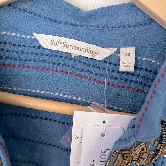 SOFT Surroundings Beaded Top - Picture 8 of 8